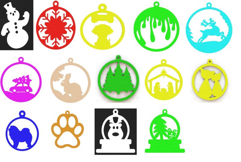 Christmas tree toy decoration pack