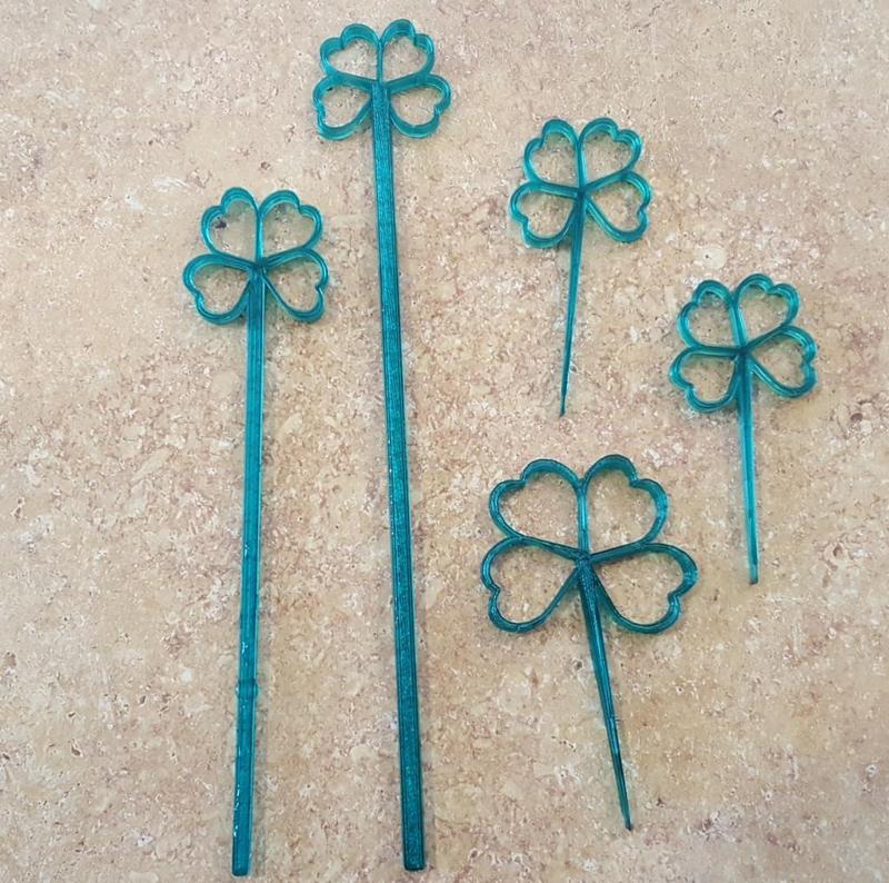 Lucky St. Patrick's Day Party Picks and Swizzle Sticks