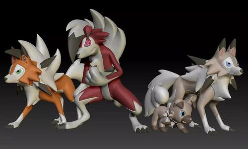 Pokemon Rockruff Lycanroc