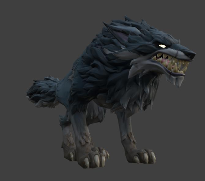 Fortnite Wild Wolf Statue - Detailed Legendary STL File