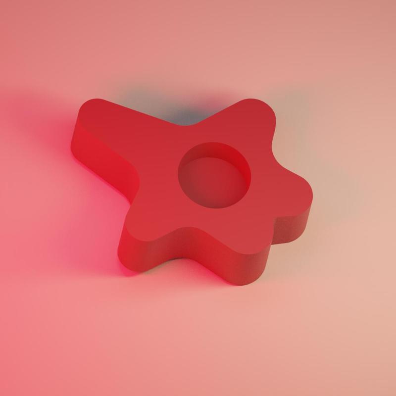 tea candle holder abstract