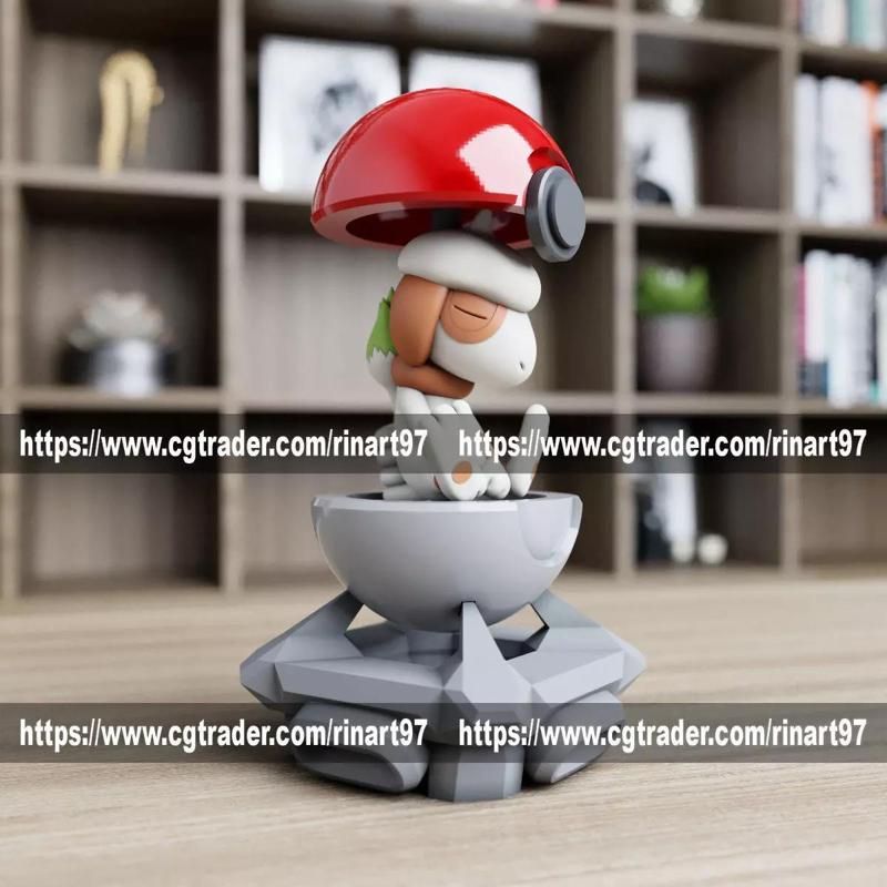 Smeargle in the pokeball from Pokemon