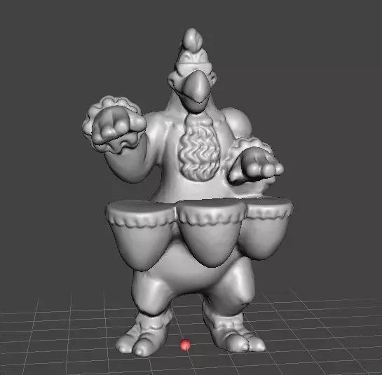 LOONEY TUNES ROCK BAND FOGHORN LEGHORN PROMOTIONAL FIGURE 90S