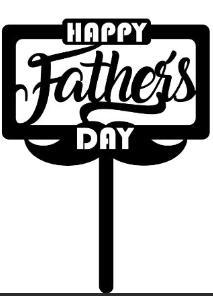 father's day cake topper