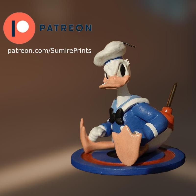 Sailor Duck / Donald-Inspired 🦆 – Animated Cartoon Character | 3D Printable STL