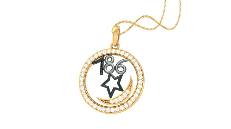 786 Gold and Diamond Pendant (55)