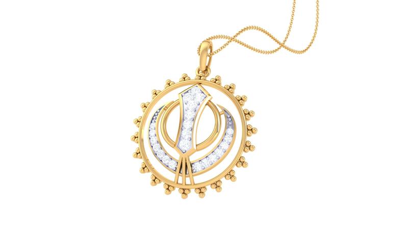 Gold and Diamond Pendant (57)
