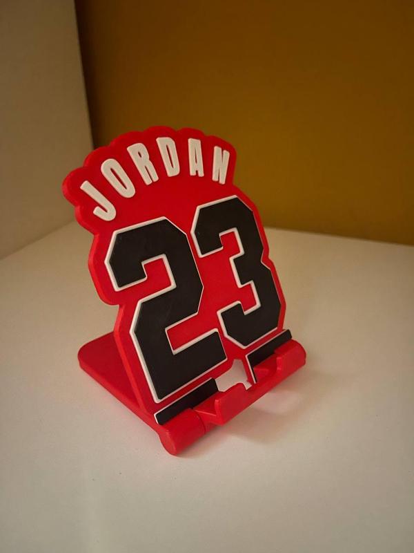 Jordan 23 Mobile Phone Holder - 3D Printable STL File for Basketball Fans