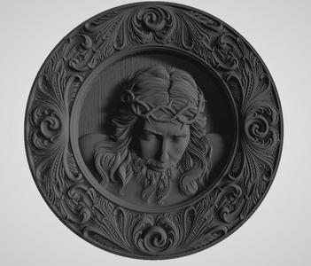Icon of Jesus Christ – STL 3D Model for CNC and 3D Printing