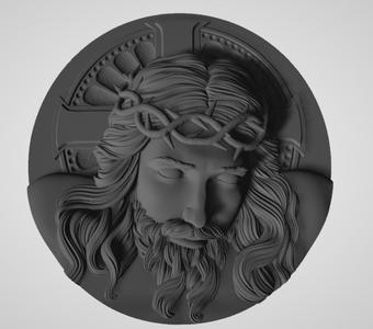 Icon of Jesus Christ – STL 3D Model for CNC and 3D Printing