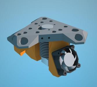 modular delta effector incl. carriage, fan and light