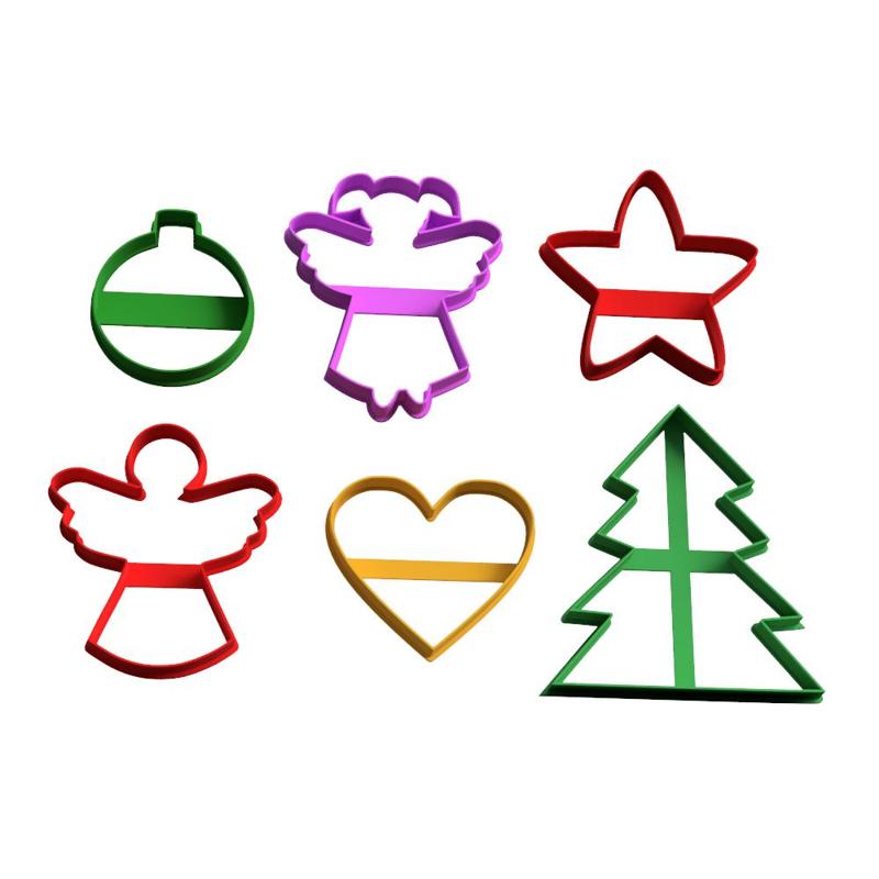 Merry christmas cookie cutters pack x6 Free