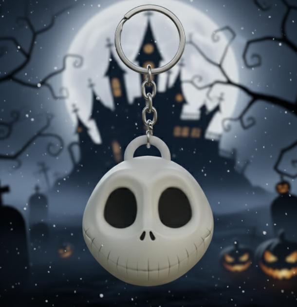 Jack Skellington Keychain - Pumpkin King Head - The Nightmare Before Christmas - Ready to Print