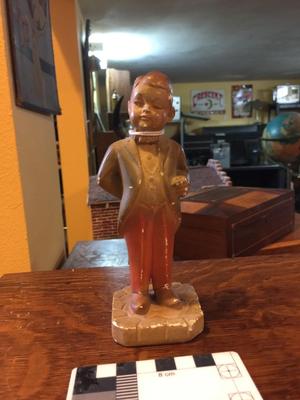Antique Chalkware Boy