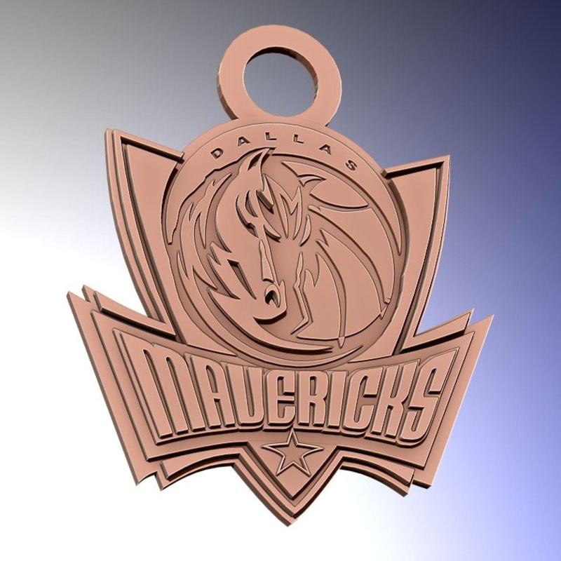 NBA Dallas Mavericks Keychan Badge Printable and Renderable
