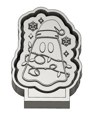 Christmas Ghost Freshie Mold STL