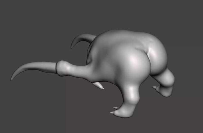 ASSCRAB - HALF LIFE HEADCRAB WITH A BIG BUTT- THIC HIGH POLY STL