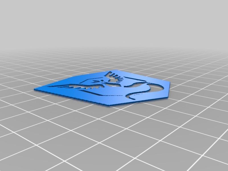 (3D Slash) mystic stencil