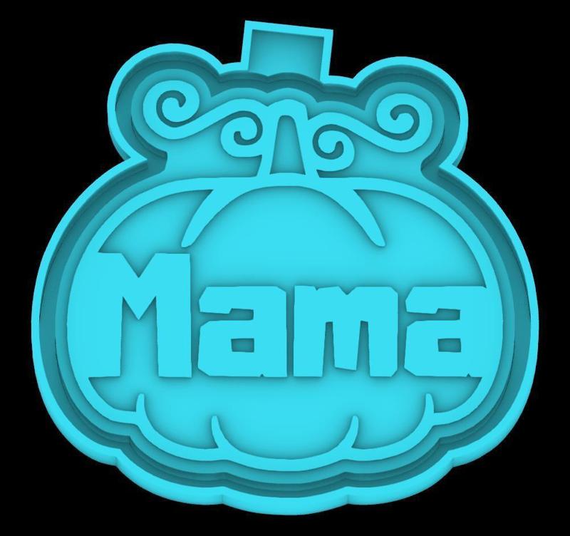 Mama Halloween Pumpkin - freshie mold