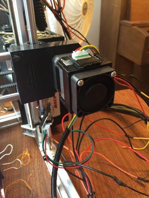 X Axis Stepper Motor 40mm Fan Mount