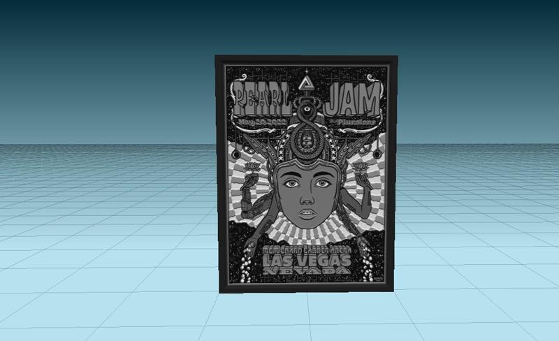 poster - pearl jam - wall art -tile and night light cover