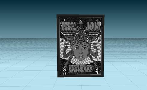 poster - pearl jam - wall art -tile and night light cover