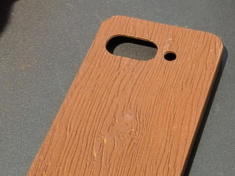Pixel 9a PLA Wood Grain Case