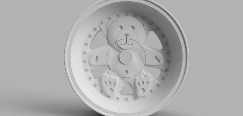 12MM HEX D52mm RC Wheels 3P Ronal Teddy with and without tires