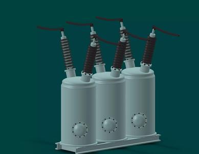 OIL-CIRCUIT-BREAKER-ELECTRIC-SUBSTATION three electrical tran...