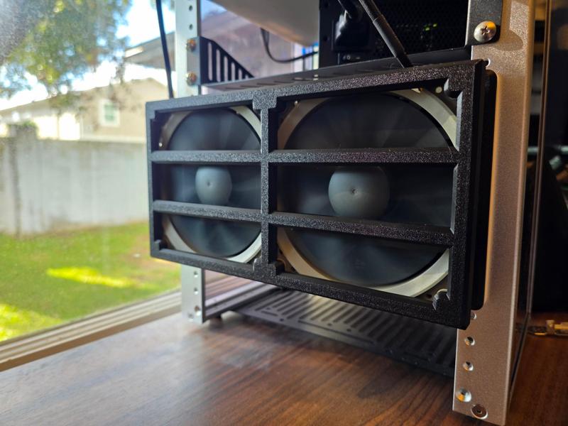 3u 8x Caddy Holder with Fans for 10" Mini-rack