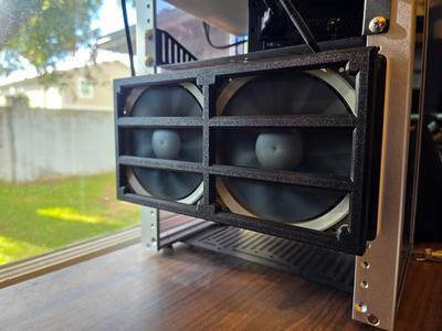 3u 8x Caddy Holder with Fans for 10" Mini-rack