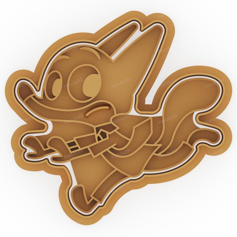 Nick Wilde Running Cookie Cutter - 9cm