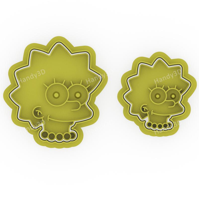 Lisa Face Cookie Cutter - 5cm & 7cm