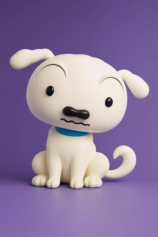 Shiro - The Cute Dog From Shinchan