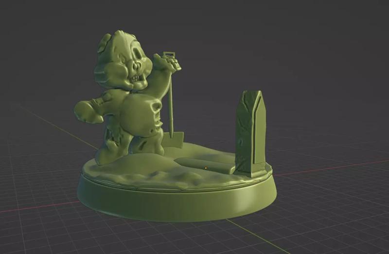 Zombie bear Ready to Print 3D print model