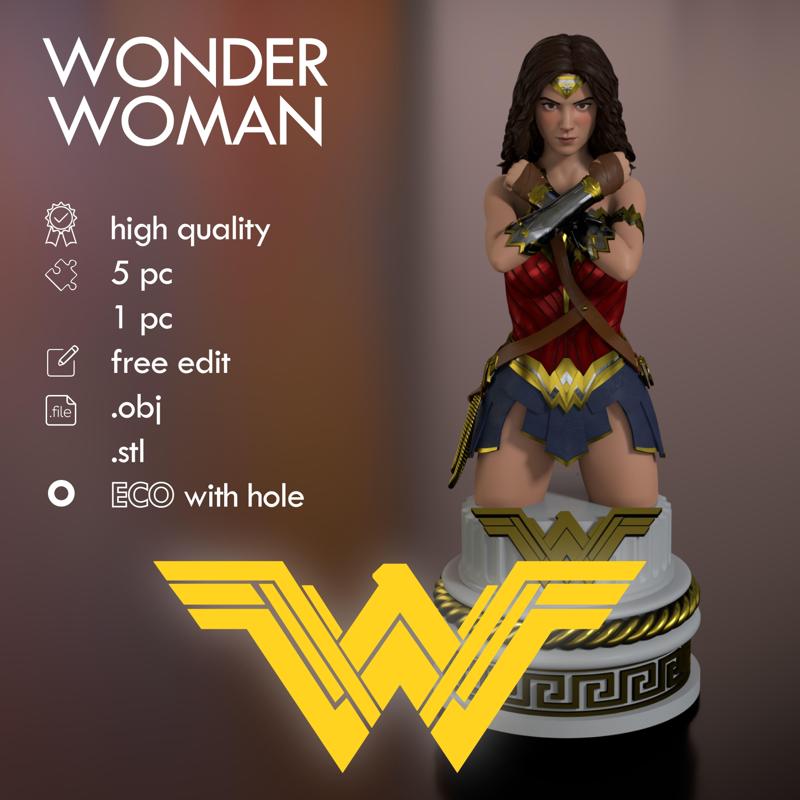 Wonder Woman Bust Torso Half body