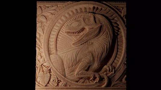 Giganotosaurus CNC 3d Print High Relief Sand Casting