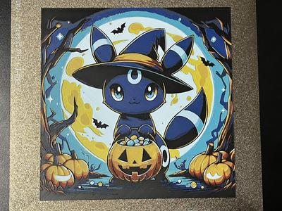 Umbreon at Halloween Pokemon Hueforge