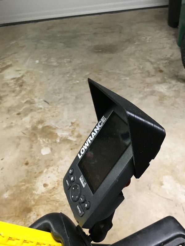 Lowrance Elite-4 sun shade