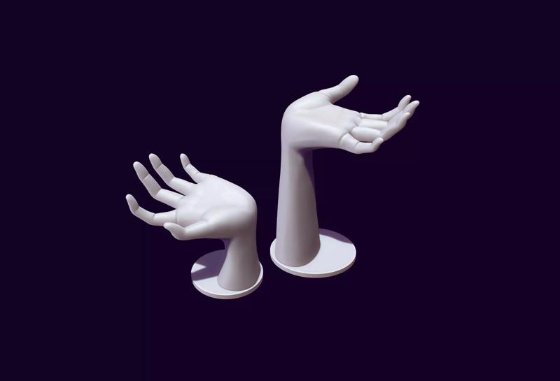 Hand mannequin for jewelry