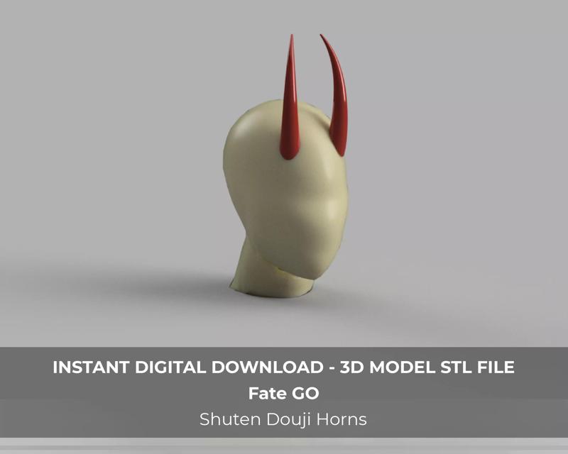 Fate Shuten Doji Douji Assassin Cosplay Horns 3D Model STL File