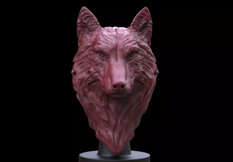 Wolf Bust