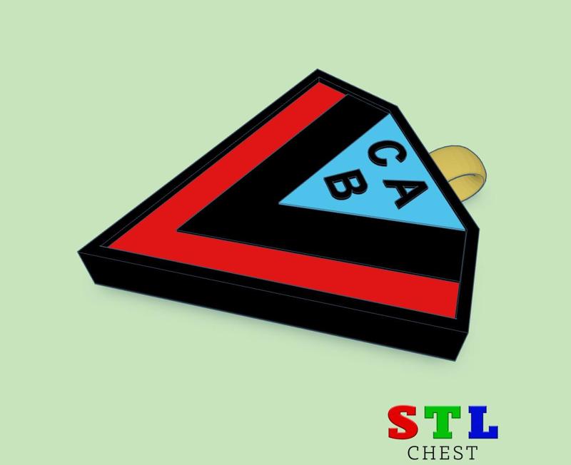 KEYCHAIN / PENDANT BROWN DE ADROGUE COAT OF ARMS