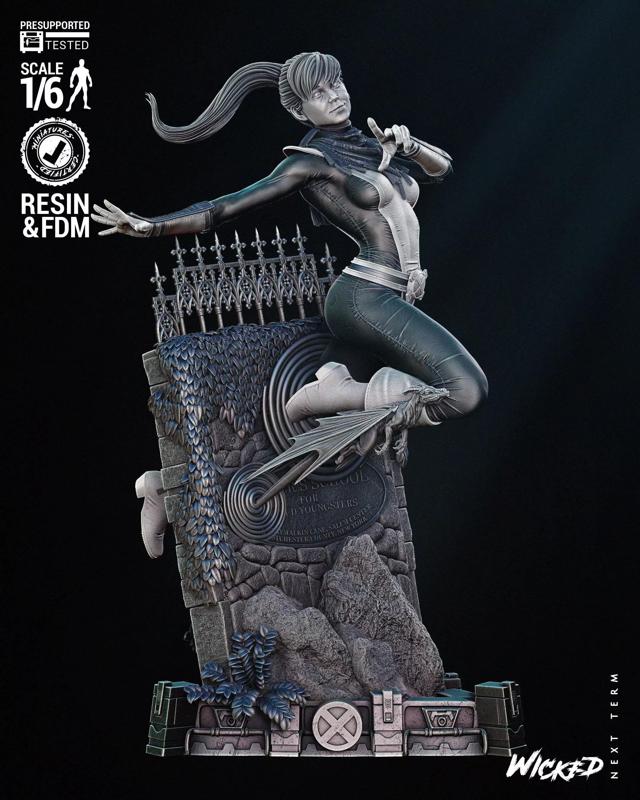 Wicked Marvel Kitty Pride Sculpture Tested for 3D printing