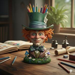 Mad Hatter Pencil Holder 🎩✨