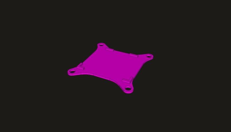 Mounting plate - Mini Naze32 - 30,5 x 30,5 mm