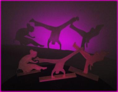 Capoeira silhouettes