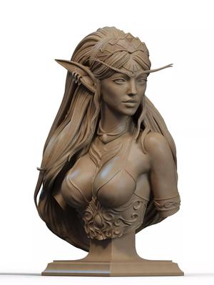 Tyrande Bust 3D Print