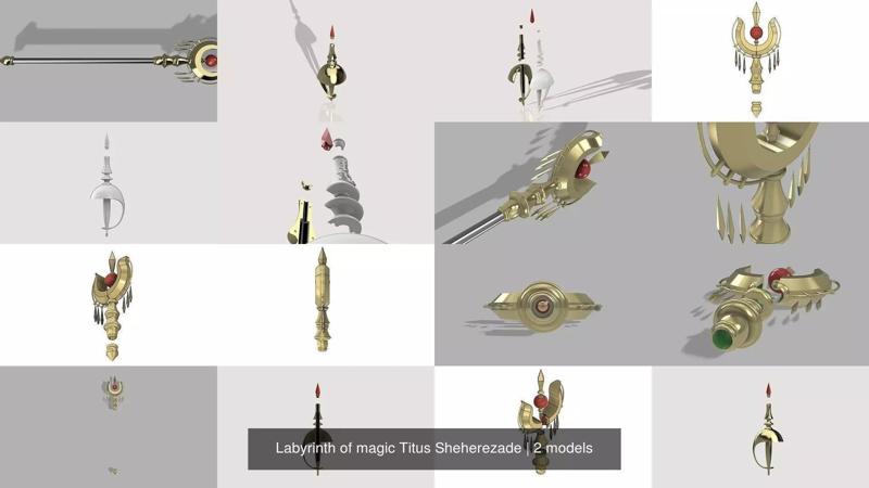 Labyrinth of magic Titus Sheherezade 3D Model Collection