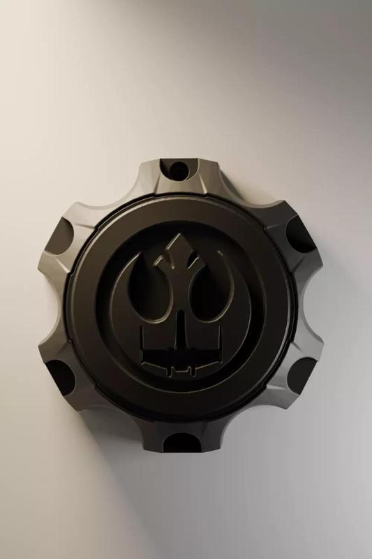 Roush F150 center cap-red squadron